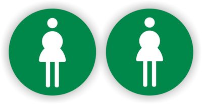 Dames toilet set 2 stuks groen