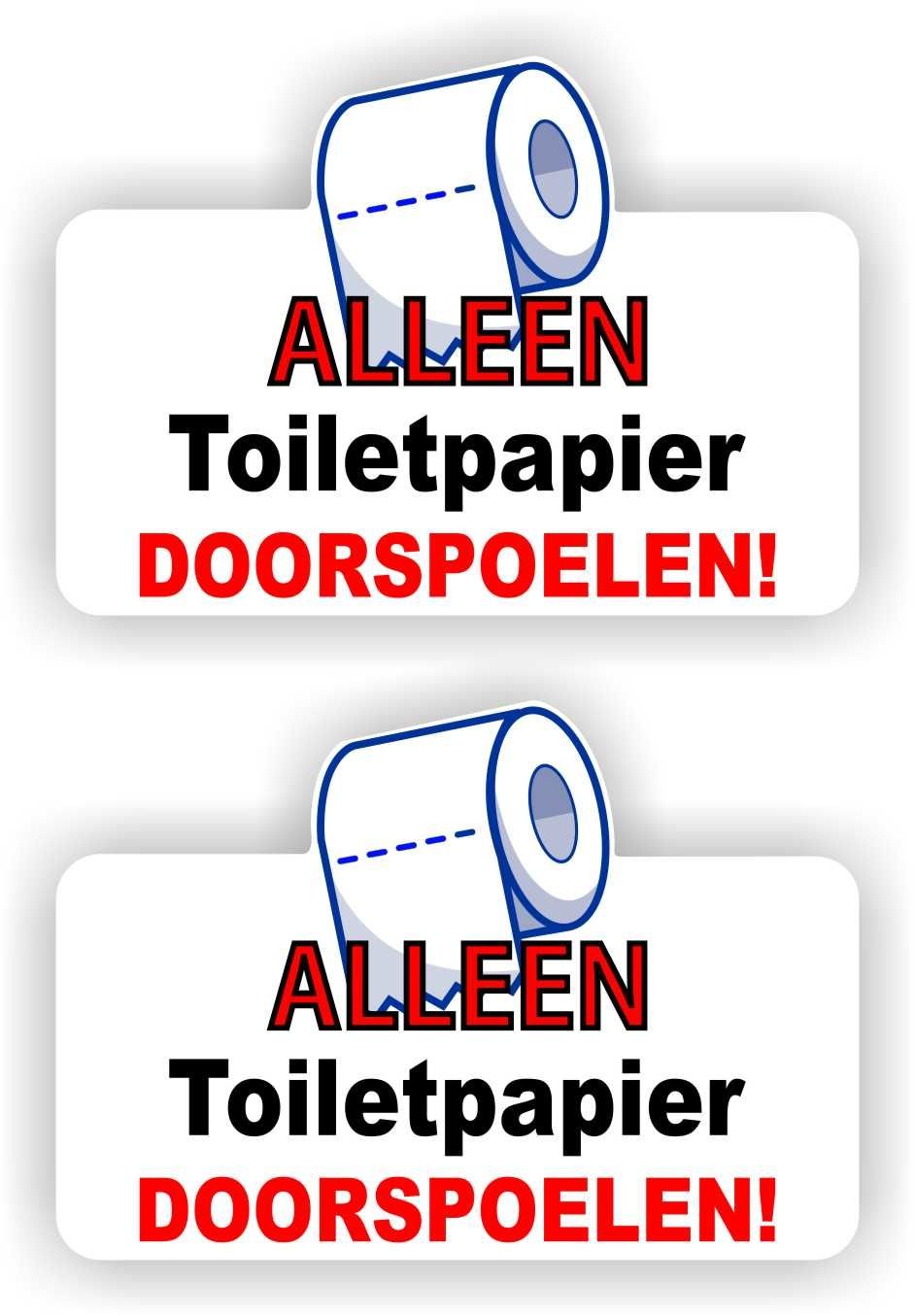 Voorkom verstoppingen: Veel verstoppingen ontstaan doordat mensen per ongeluk spullen als maandverband, luiers, wattenstaafjes of doekjes door het toilet spoelen