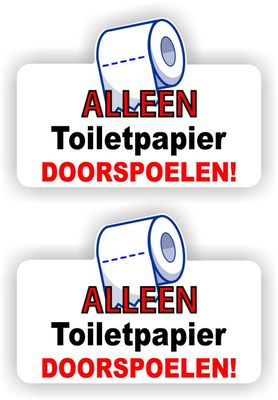 Voorkom verstoppingen: Veel verstoppingen ontstaan doordat mensen per ongeluk spullen als maandverband, luiers, wattenstaafjes of doekjes door het toilet spoelen