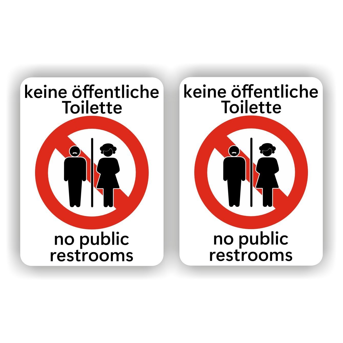 Keine öffentliche Toilette stickers