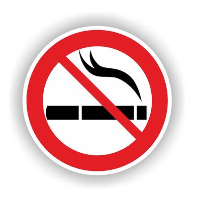 Roken verboden sticker Ø 20