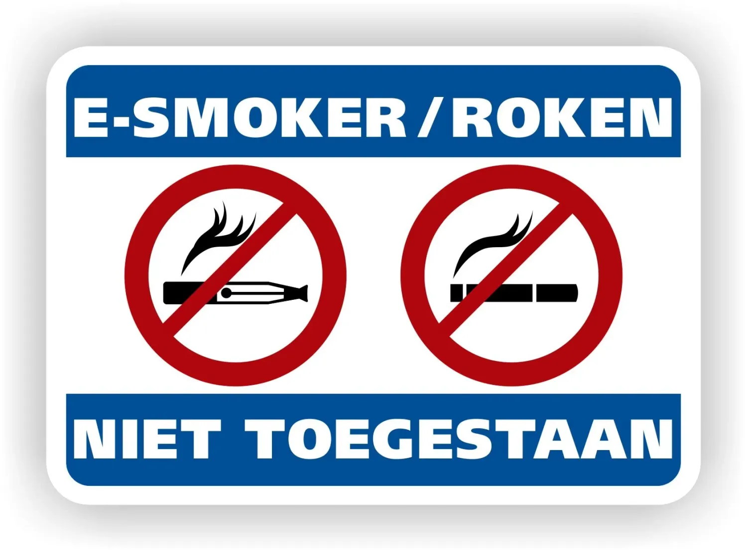Vaping &amp; Smoking Verboden Sticker