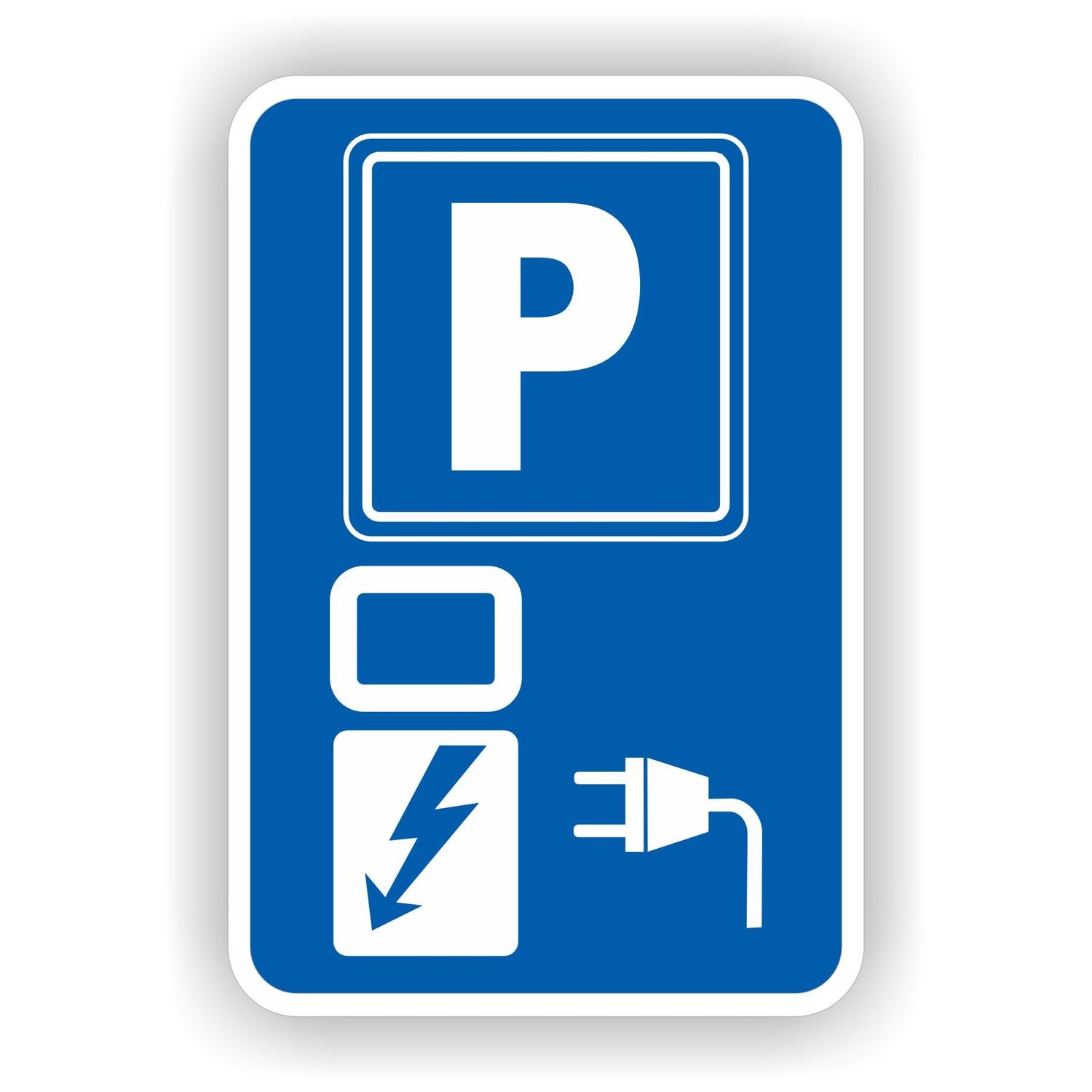 Laadpaal Parkeerplaats Laadpaal verkeersbord sticker