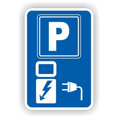 Laadpaal Parkeerplaats Laadpaal verkeersbord sticker