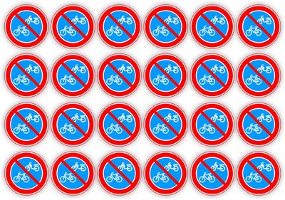 Geen brom-,fiets plaatsen stickers