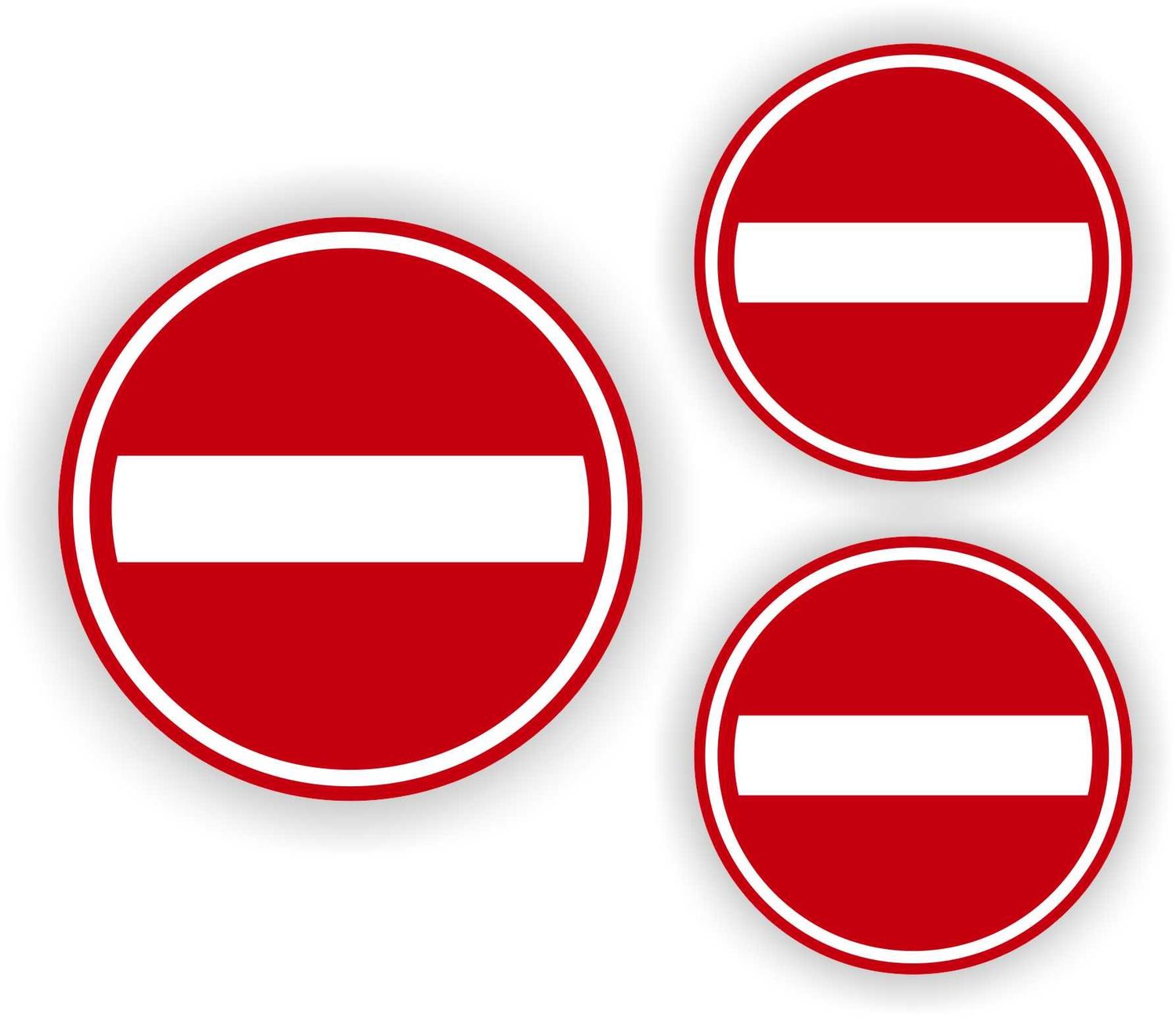 Verboden In Te Rijden/lopen Verkeersbord Stickers