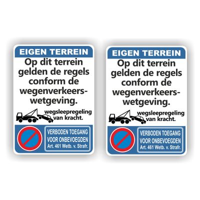 Wegenverkeersregels &amp; Wegsleepregeling Van Kracht Sticker Set!