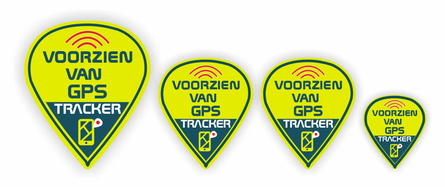 GPS tracer 4 sticker set 4 stickers