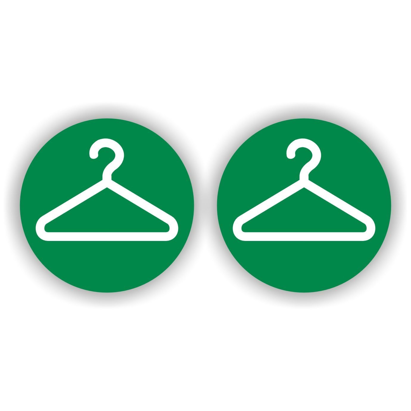 Garderobe pictogram sticker 