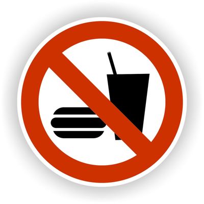 Geen Etenswaren Toegestaan Sticker