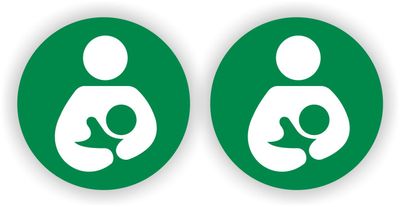 Kolfruimte deur sticker set 2 stuks groen