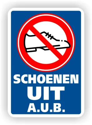 Schoenen uit sticker