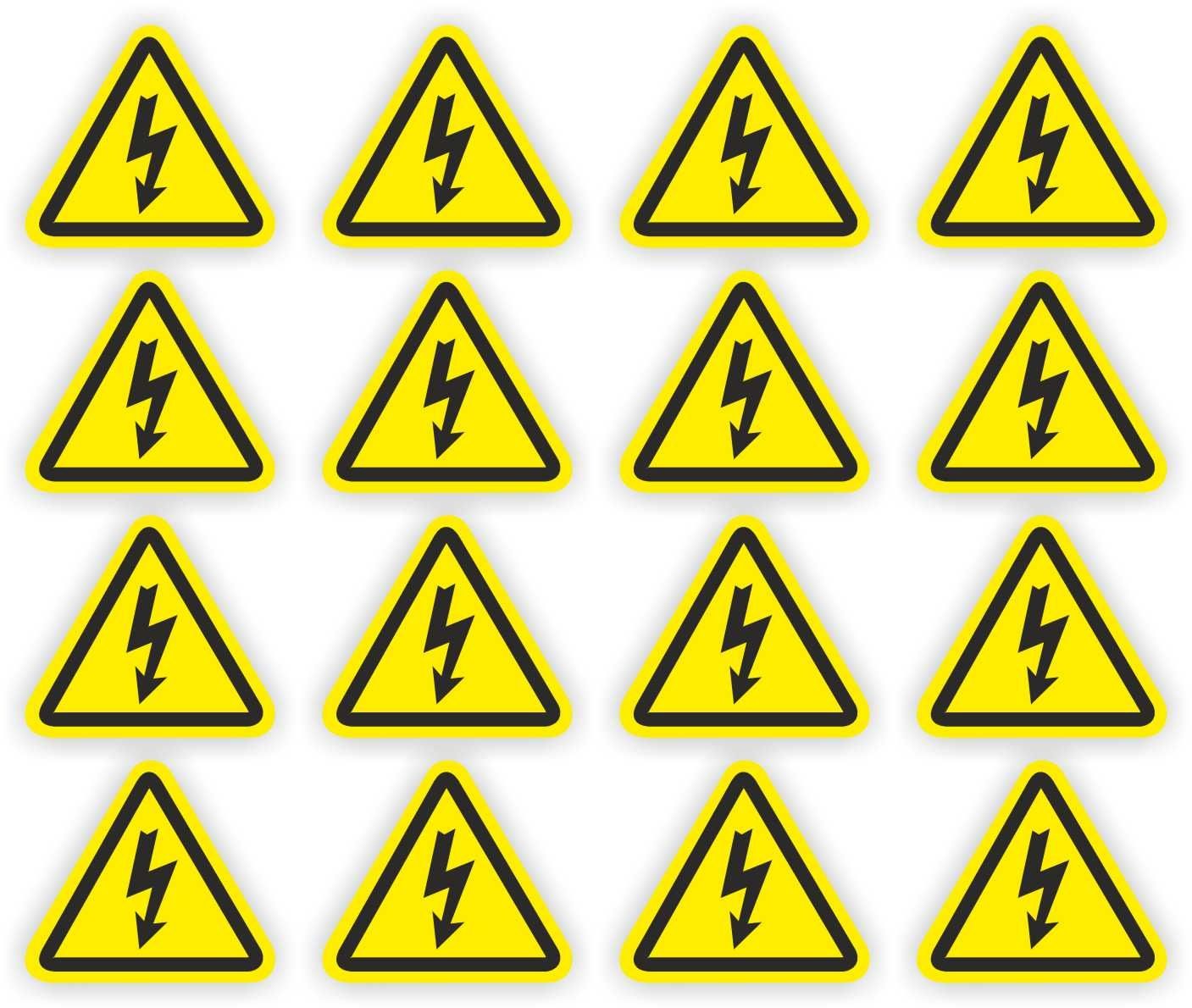 Gevaar Elektro Schok Sticker 