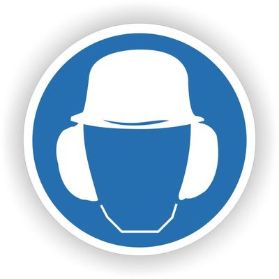 Gehoorbescherming sticker
