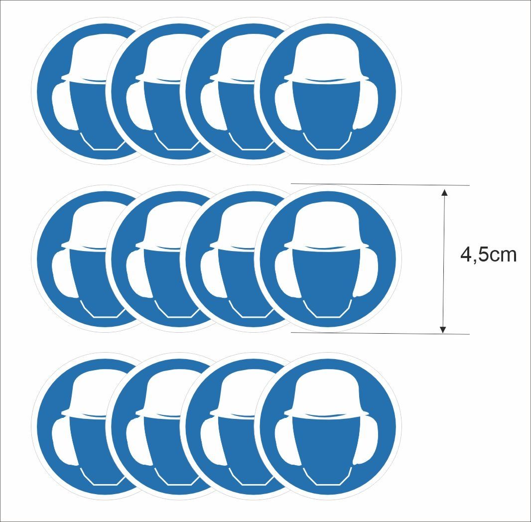 Gehoorbescherming Verplicht Veiligheidsstickers
