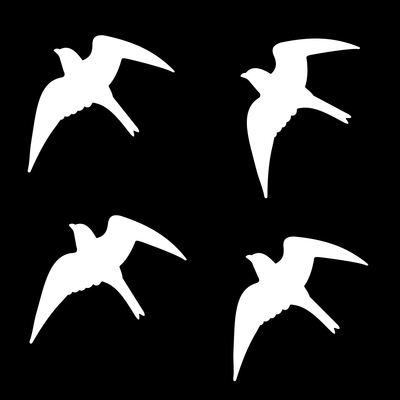 Vogelbescherming stickers set