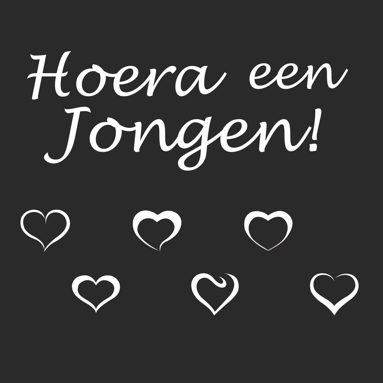 Geboorte sticker Hoera een Jongen 