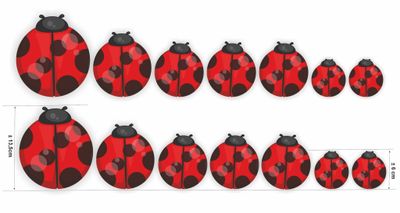 Lieveheersbeestjes sticker set