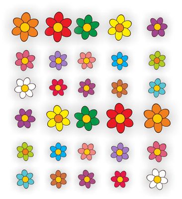 Bloemen decoratie stickers