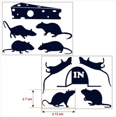 Muizen decoratie stickers