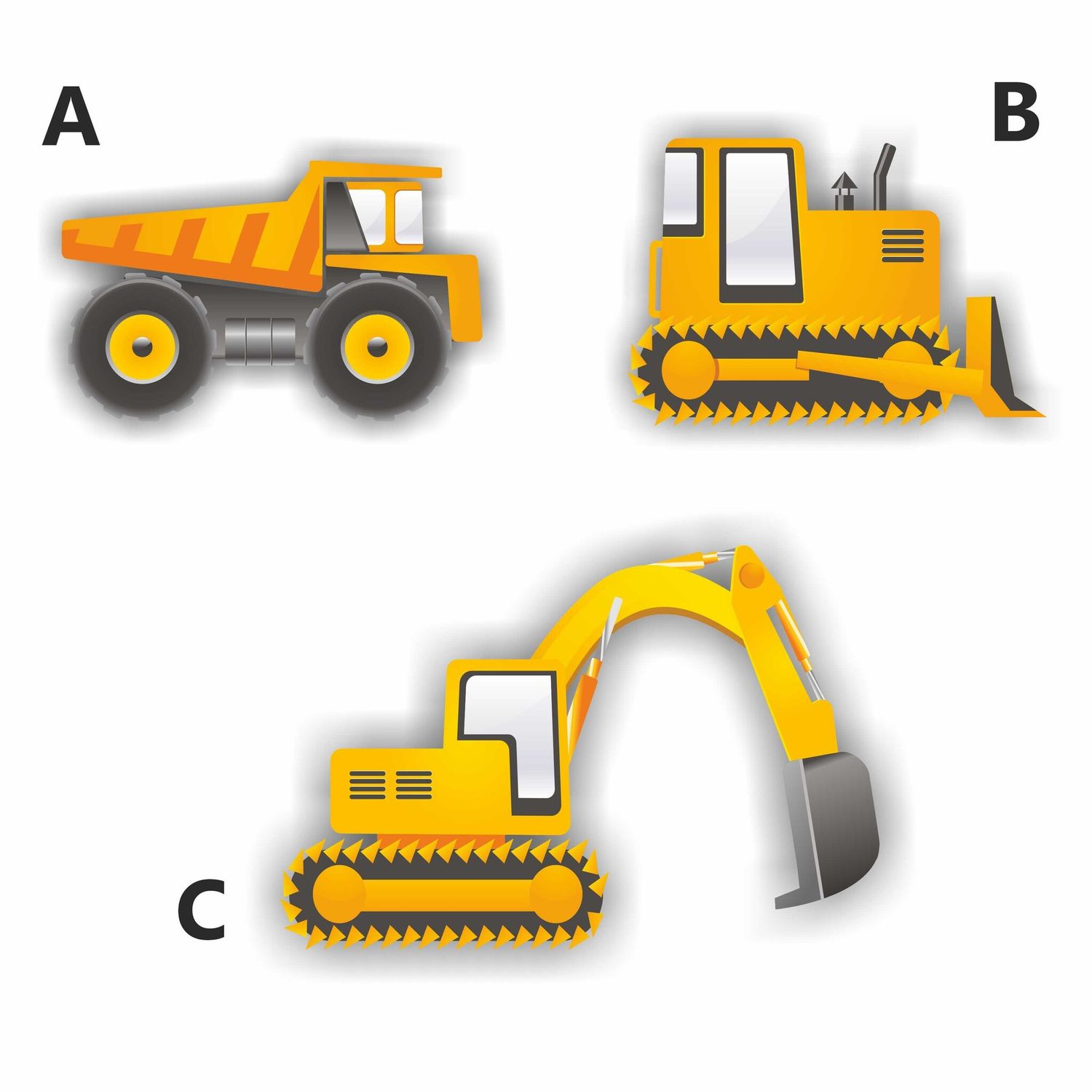 Graafmachine decoratie sticker set.