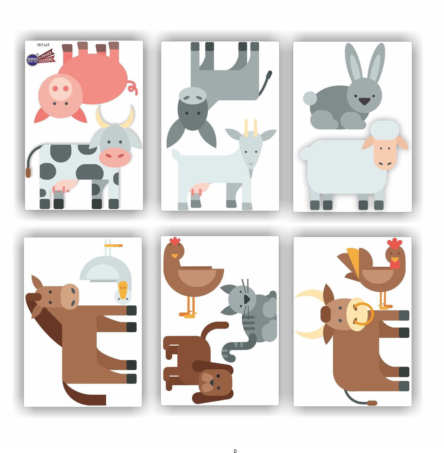 Boerderij meubel-, muurstickers