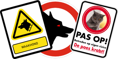 waakhond aanwezig stickers