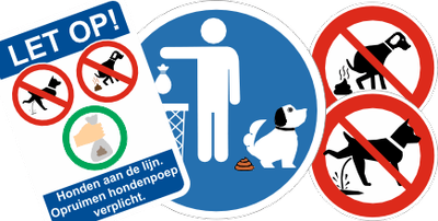 hier geen honden poep plassen toegestaan
