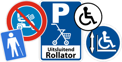 Rolstoel-Rollator-Hulpmiddelen