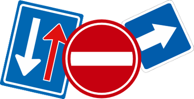 Verkeersbord sticker