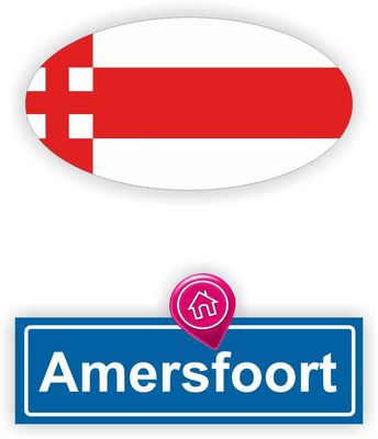 Amersfoort steden vlag auto stickers