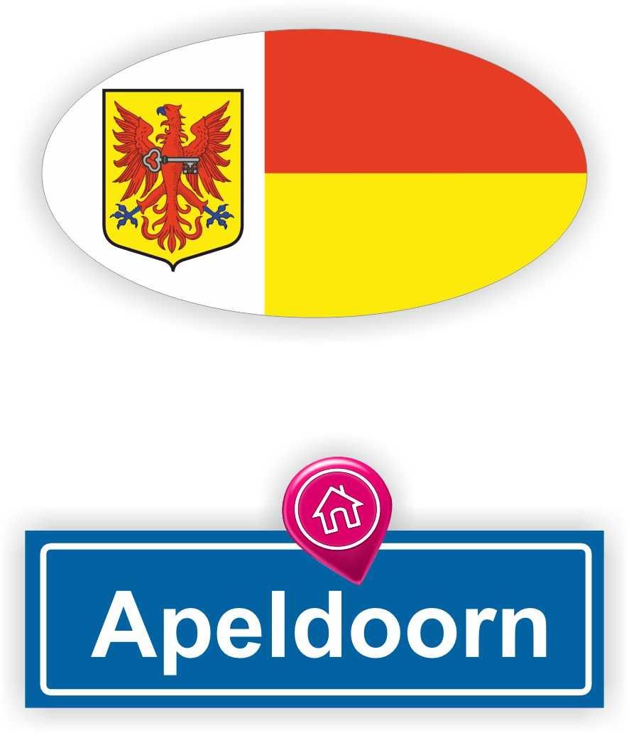 Apeldoorn auto stickers! Perfect om jouw liefde voor de stad te tonen