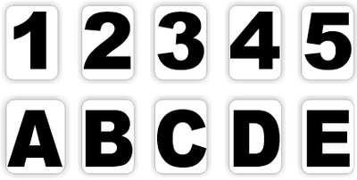 Cijfers, Letters