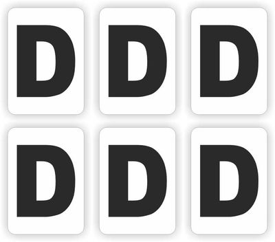 Plakletter Set &#39;D&#39;