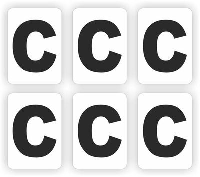 C, plakletter