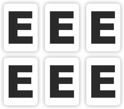 E, plakletter
