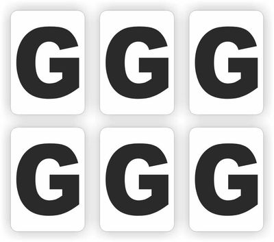 G, plakletter