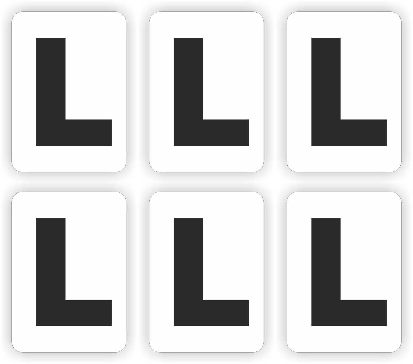 L, plakletter