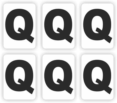 Q, plakletter