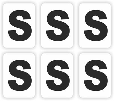 S, plakletter