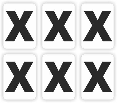 X, plakletter