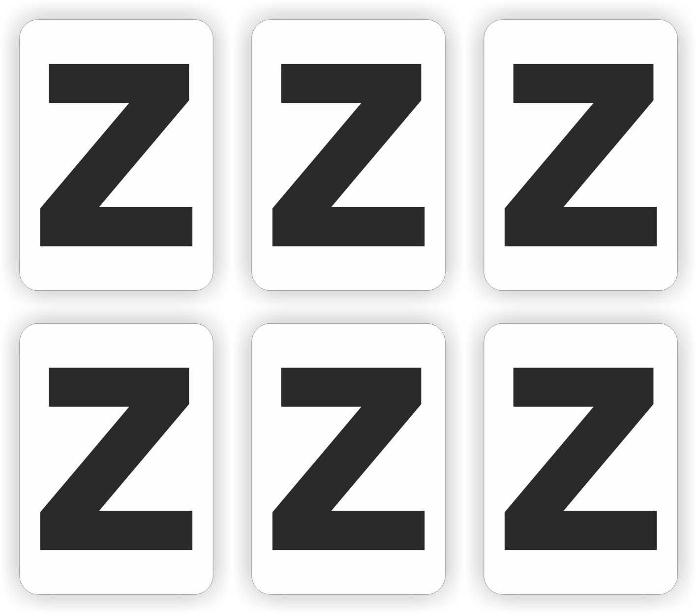 Z, plakletter