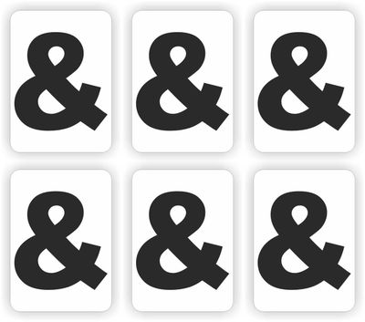 &amp;, plakletter