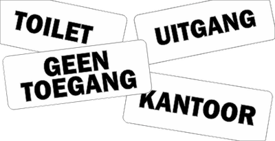 Tekst-Deurstickers
