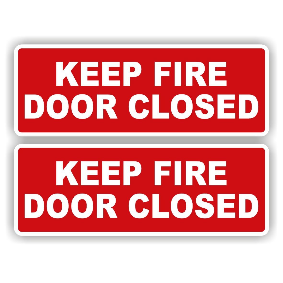 keep fire door closed stickers 