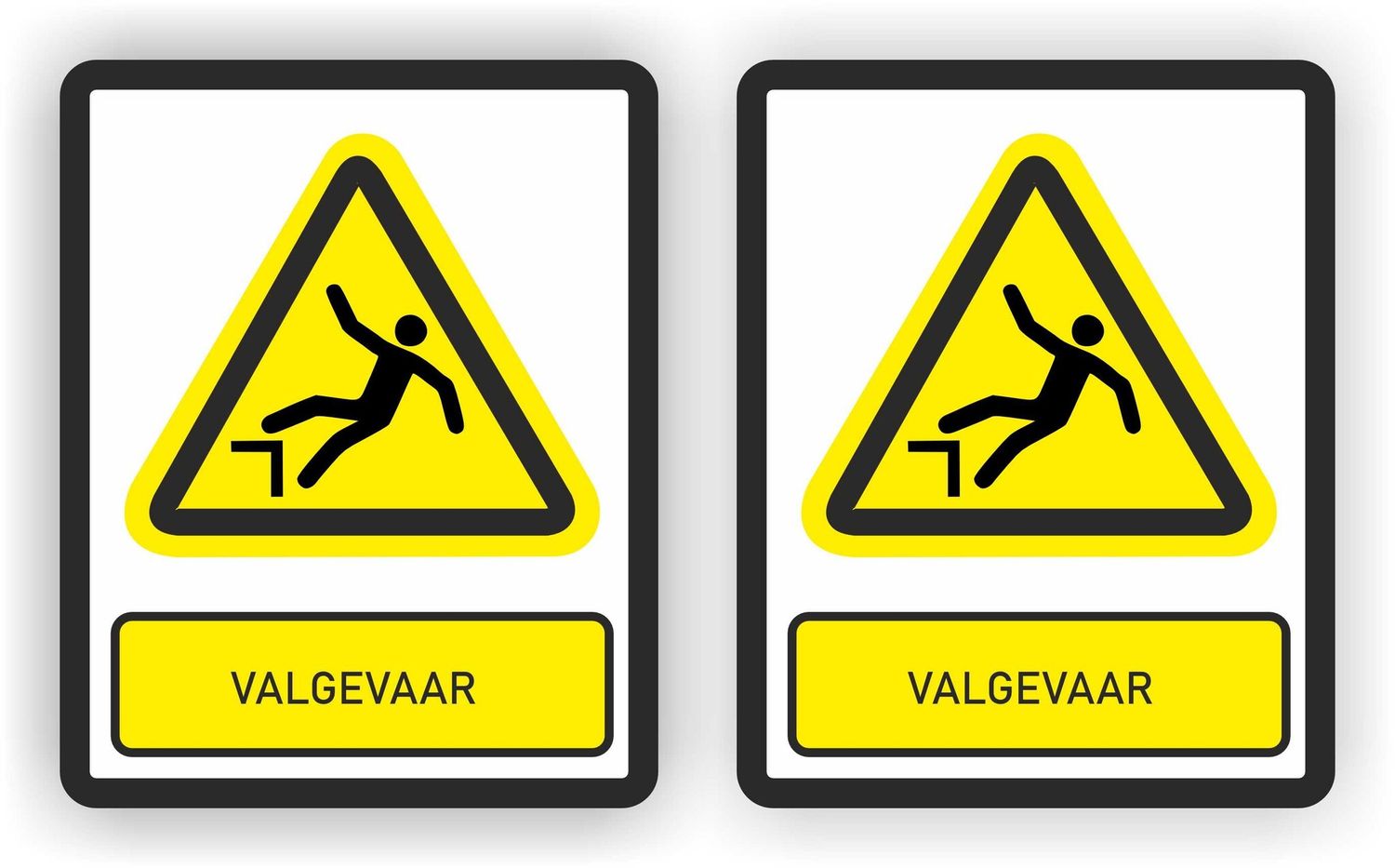 Valgevaar sticker set.