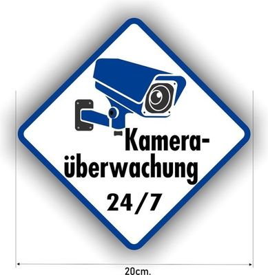 Camera überwachung sticker