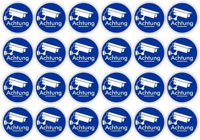 Aufkleber Kameraüberwachung 