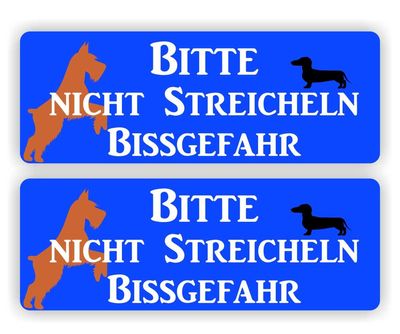 Bitte nicht Streicheln Aufkleber