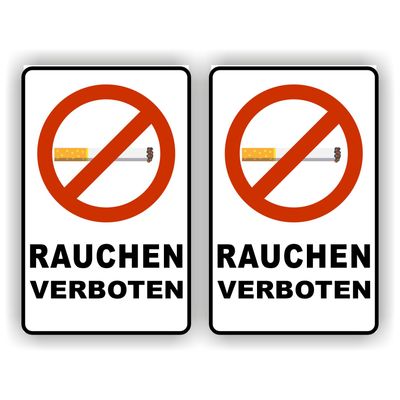 Rauchverbot Aufklebers